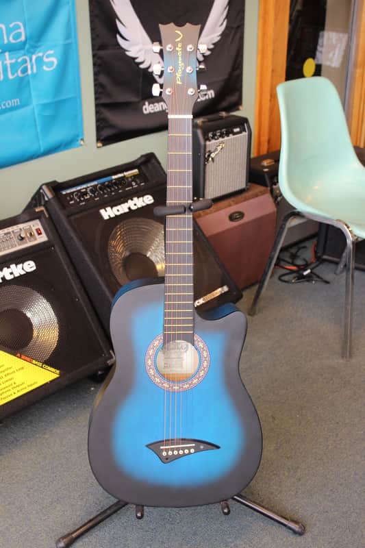 Dean Playmate JBB, acoustic guitar, 3/4 size student guitar Blue Black Burst image 1