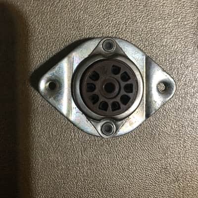 Elco Pair of Octal to Nine Pin Tube Conversion Sockets 1950’s Steel Phenolic image 6