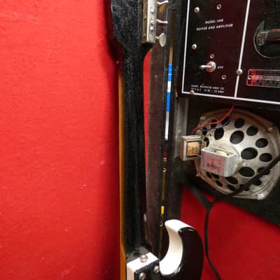 Silvertone Sears 1448 Amp in case / Guitar Combo 1965 Circa - Black Sparkle image 7