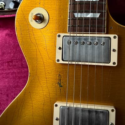 2017 Gibson Les Paul Standard Heavy Aged Gold over Green PSL image 5