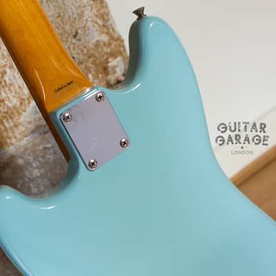 2006 Fender Japan Mustang 65 Vintage Reissue Daphne Blue Seymour Duncan humbucker offset guitar CIJ image 15