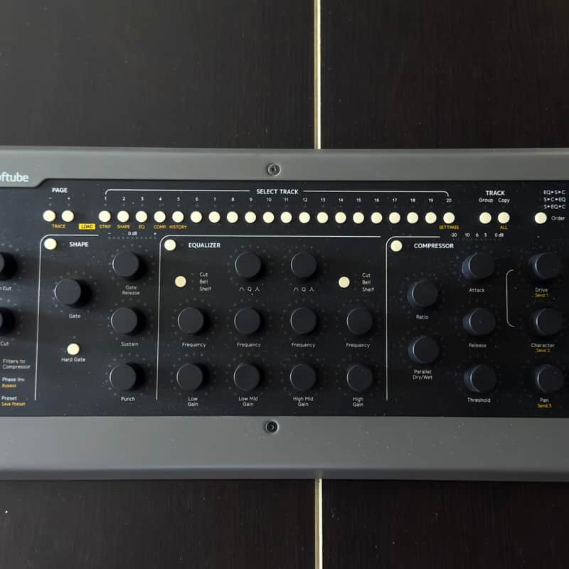 2010s Softube Console 1 MKII Hardware/Software Mixer Black/Grey