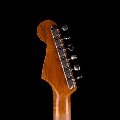 Fender Custom Shop Roasted 1960 Stratocaster Relic Birdseye Maple Aged Surf Green image 14