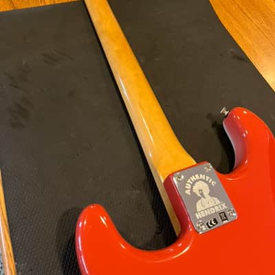 Fender Limited Edition Jimi Hendrix Artist Series Signature Monterey Pop Festival Graphic Stratocaster 2017 Strat PF Pau Ferro Fingerboard Fretboard Beautiful Upgrade Custom Fender Case Velour with Candy! image 13