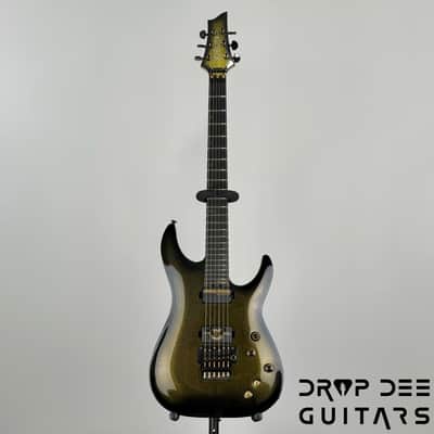 Schecter Diamond Series 50th Anniversary C-1 FR-S Electric Guitar - 50th Gold Burst image 2