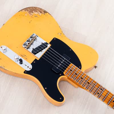 2023 Fender Custom Shop 1952 Telecaster Streamlined U Heavy Relic Butterscotch Blonde w/ P-90, Case, CoA, Lightweight Ash image 7