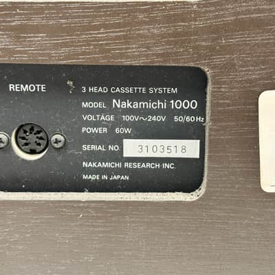 Vintage Nakamichi 1000 Tri-Tracer 3-Head Cassette Deck image 14