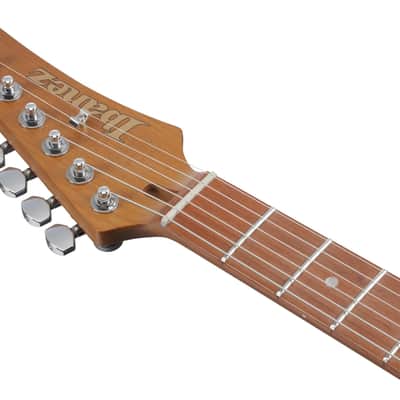 Ibanez AZ24S1F Standard 6-String Right-Handed Electric Guitar with Roasted Maple Neck and Jatoba Fretboard (Transparent Turquoise Burst) image 5
