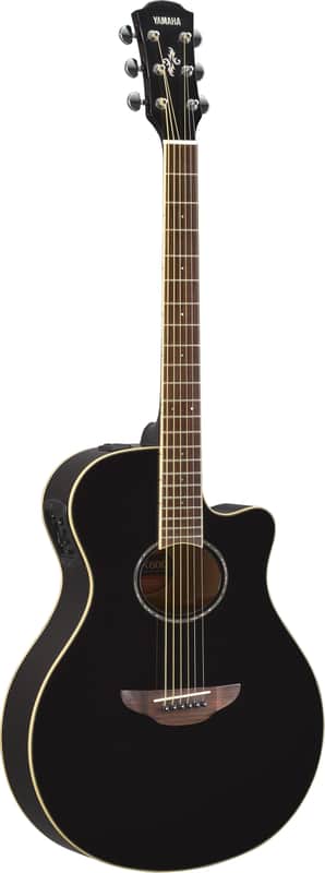 Yamaha APX600 BL Thinline Acoustic-Electric Guitar Built in Tuner, Black image 1