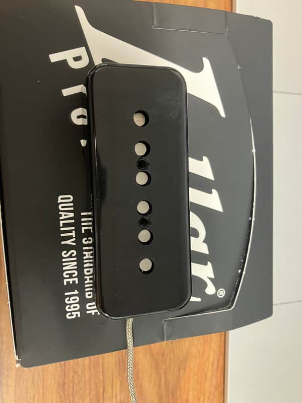 Lollar Alnico rod P90 neck 2022 - Black image 1