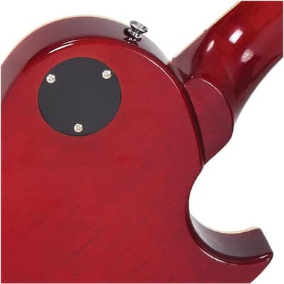 Vintage Reissued Series, Set Neck, LV100CS 'Flame Top', HH, Flm Cherryburst image 7