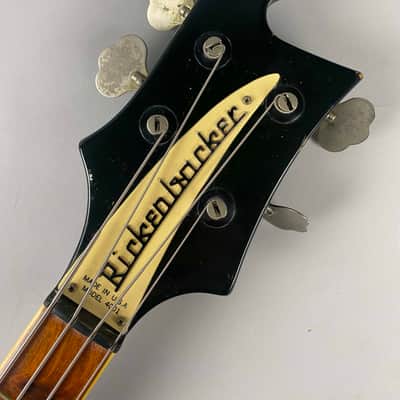 Rickenbacker 4001 - Black 1978 all original with original Black Tolex G&G case image 4