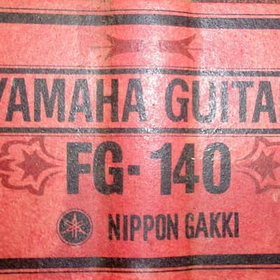 1972 Yamaha FG 140 Nippon Gakki Red Label image 21