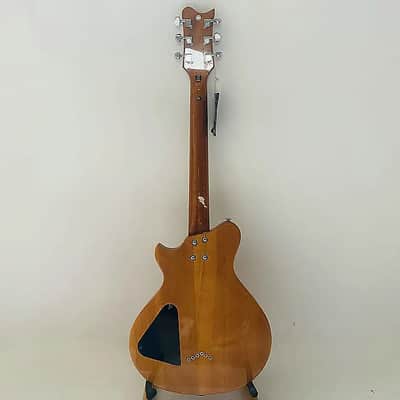 Sakura Electric Guitar, Burl Wood Top Mahogany Body, Maple Neck, Rosewood Fingerboard, 22 Frets, HH Pickups image 8