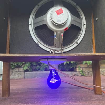 Rotary Connection 1x12 cab. Lights up! 16 ohm speaker. MCM vintage style. 2026 - Wood image 14