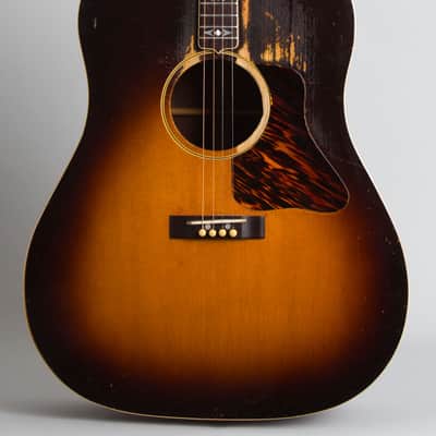 Gibson  Advanced Jumbo Flat Top Plectrum Guitar (1937), ser. #112C, black hard shell case. image 3