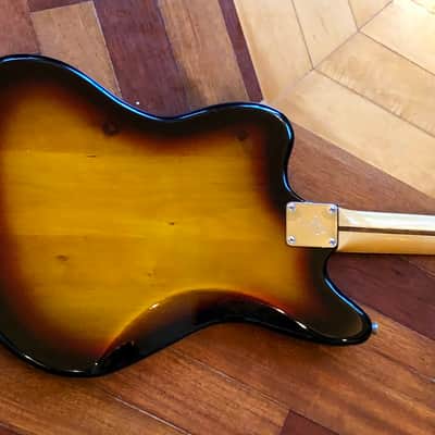 Squier by Fender Vintage Modified Jaguar Electric Guitar, Sunburst image 17