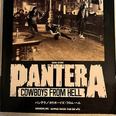 Pantera - Cowboys From Hell - Guitar and Bass tab / tablature Book - Japan image 1