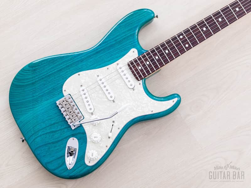 2012 Fender '62 Stratocaster ST62/ASH/MH Transparent Blue + Headstock Near-Mint, Japan MIJ image 1