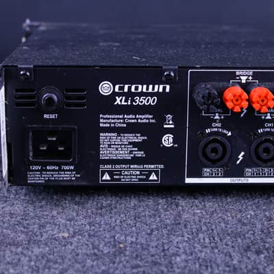 Crown XLI 3500 2-Channel 1350-Watt Power Amp 2010s - Black image 6