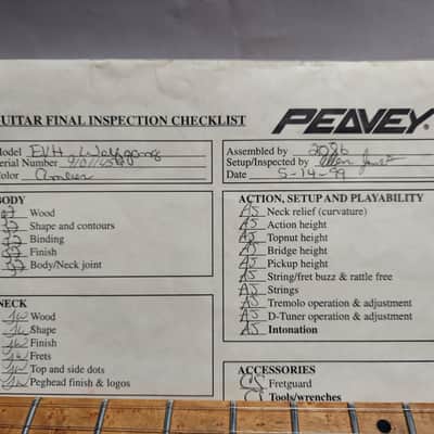 1999 Peavey Wolfgang Standard 100% Original Super Clean Paperwork Included image 7