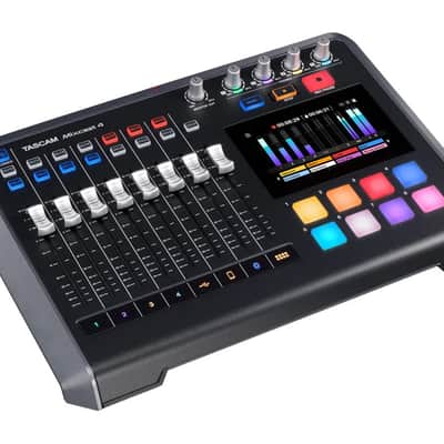 Tascam MIXCAST 4 Podcast Station w/ Built In Recorder USB Audio Interface Bluetooth image 2