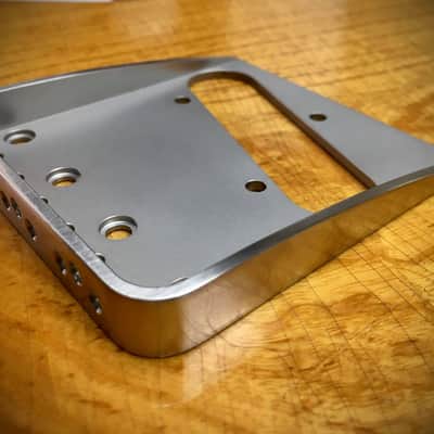 Van Dyke-Harms Telecaster Hybrid Bridge-Stainless Steel, Toploader, String Through image 2