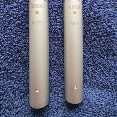 RODE NT5 Small Diaphragm Cardioid Condenser Microphone Stereo Pair 2002 - Present - Silver image 1