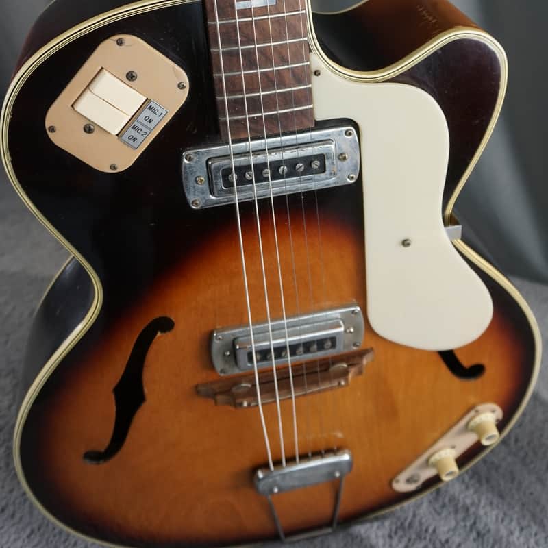 Teisco EP-14 1960s - Brown Burst Hollow Body Electric | Reverb