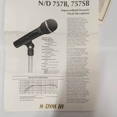 Electro-Voice N/D 757 B – N/DYM Vintage Mikrofon + Hülle  Top Zustand image 6