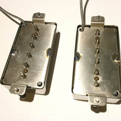 Humbucker Sized P90 Pickups SET Hand Wound PAF Size Single Coil Q Bridge Neck by Q pickups image 2