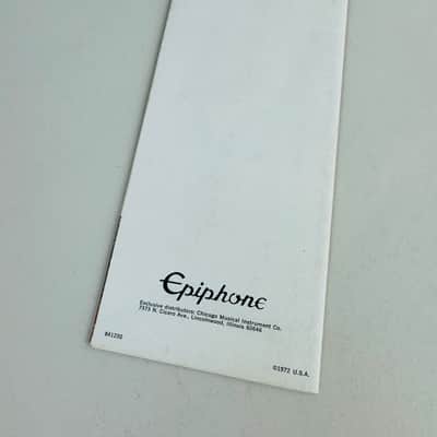 Epiphone “Stay Tuned” Foldout Catalog 1972 image 2