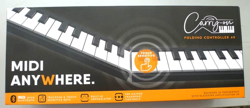 Teclado MIDI USB BT Carry-On Folding Controller 49 plegable. Como nuevo image 1