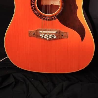 EKO Ranger 12-String Vintage Acoustic Guitar Made in Italy with Chip Case image 10