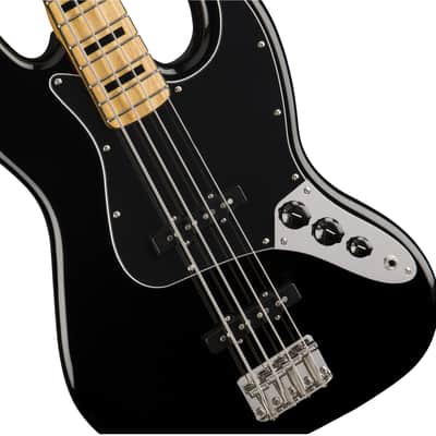Squier Classic Vibe '70s Jazz Bass Maple FB Black image 3