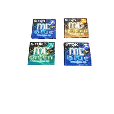 TDK 74 Minute Mini Discs - Set OF 4 – Minidisc - Like New image 1