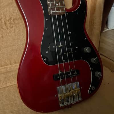 1978 Fender Precision Bass – Vintage Wine Red – P/J Mod – Badass Bridge image 1