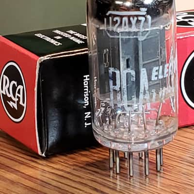 12AX7 RCA Black Plate Angled Getter MaxiPreamp2/TV7 Tested (1 ) Tube Lot image 1