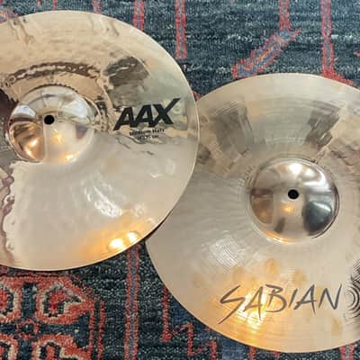 Sabian 14" AAX Medium Hi Hats Brilliant image 1