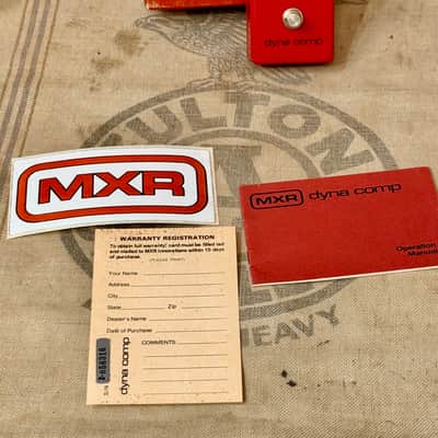 MXR Dyna Comp w/Box & Paperworl 1980 - Red image 3