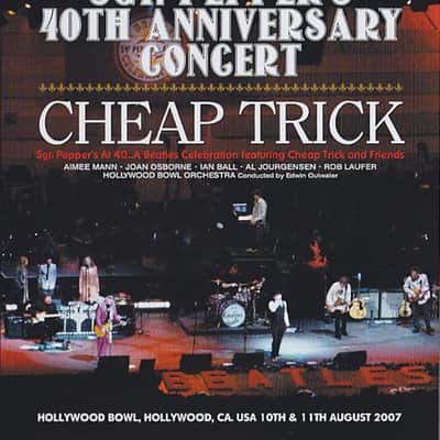 Bun E. Carlos’s Cheap Trick Signed, Sgt. Pepper, Ludwig, Zildjian 2007 Black Oyster Maple Classic. image 9