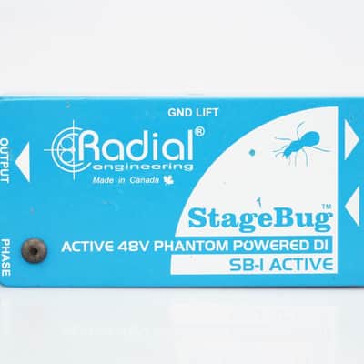 2 Radial SB-1 StageBug Compact Active Direct Boxes DIs w/ Cables #54030 image 5