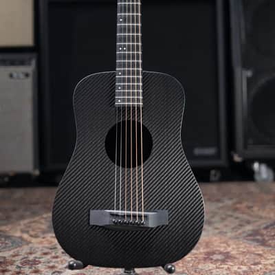 KLOS Acoustic Travel Guitar Left-Handed with Gig Bag image 3