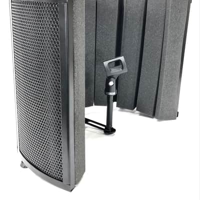 New Pro-Lok Vox Booth Portable Vocal Booth Reflection Filter with Mic Stand and Cable Bundle image 2