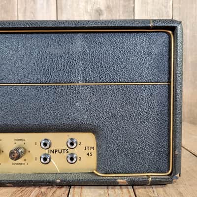 Marshall JTM45 MKII 1966 Plexi 50 Watt Head Serviced - Black image 11