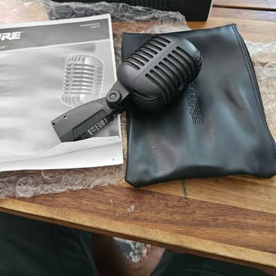 Shure Limited Edition Super 55-BLK Pitch Black Deluxe "Elvis" Mic 2017 - Matte Black image 3