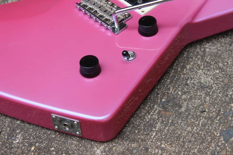 1980's Yamaha EX-1 Explorer Electric Guitar Made in Japan (Pink
