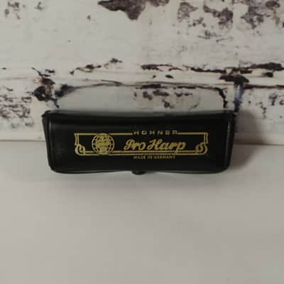 Vintage Hohner Pro Harp Harmonica w/ Original Case Key B New Old Stock image 1
