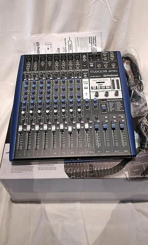 PreSonus StudioLive AR12c USB C 14-Input Studio Mixer / Digital Recorder / Audio Interface (Mint) image 1