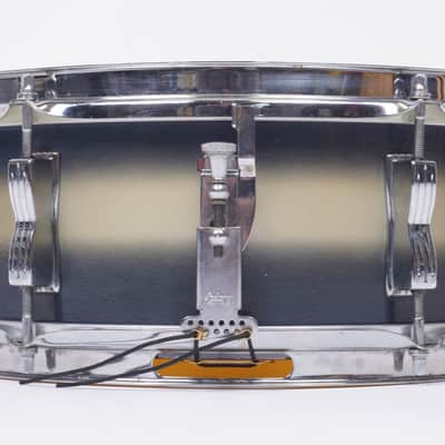 Ludwig Pioneer Snare Drum 14x5 - Blue Silver Duco - 1950s - Mahogany - 1958 - Collectors Grade-14" x 5" image 8